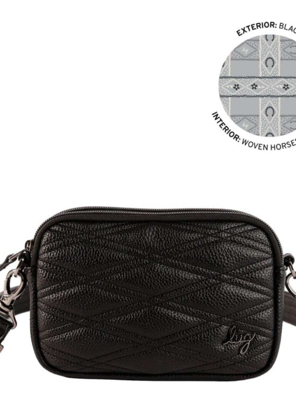LUG - Coupe Classic VL Convertible Crossbody in Black 2